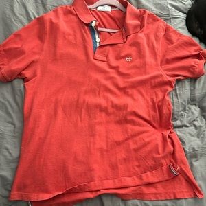 Orange southern tide polo